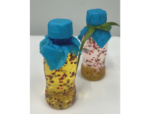 きらきらスノードーム作り